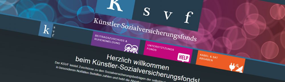 Screenshot der KSVF Homepage