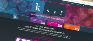 Screenshot der KSVF Homepage