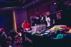 A local clothing pop-up store at an event