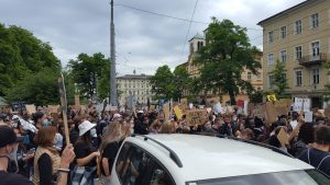 #blacklivesmatter protests in Salzburg/Austria