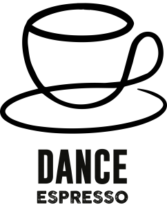 The official Dance Espresso logo from FraGue Moser-Kindler.